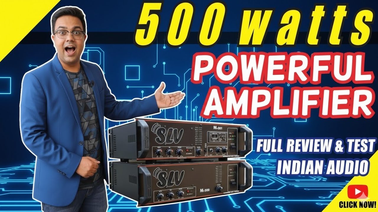 SLV 500 watt Amplifier M501 with USB and Mic-Input