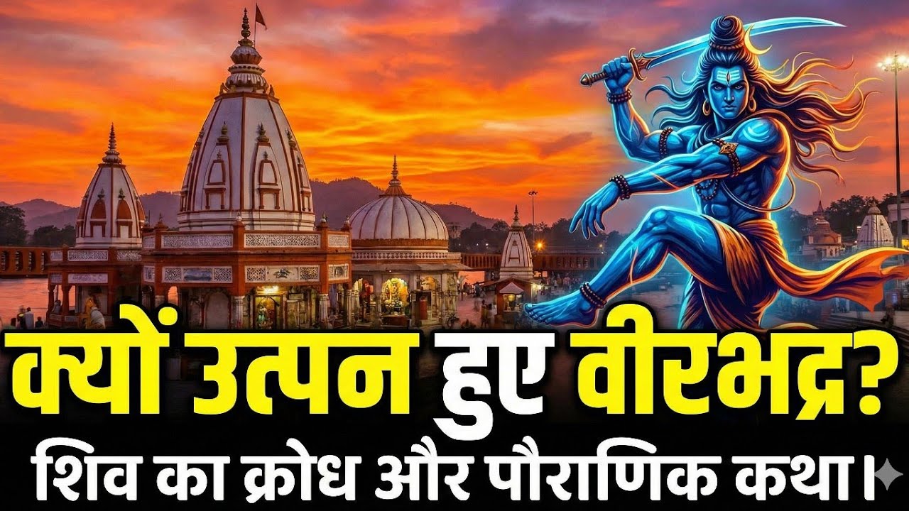क्यों उत्पन्न हुए वीरभद्र | शिव का क्रोध और पौराणिक कथा |Rishikesh Veerbhadra Temple 