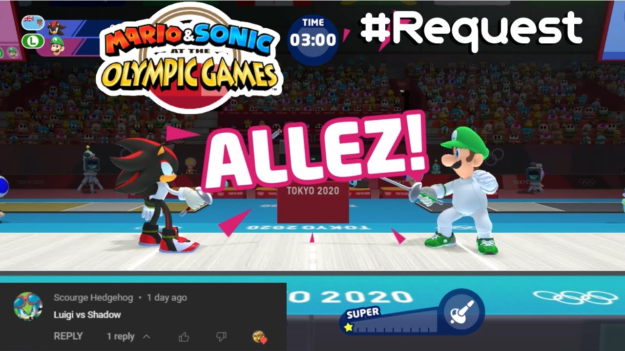 Mario & Sonic at the Olympic Games Tokyo 2020 : Gameplay (2 Players) Shadow VS Luigi