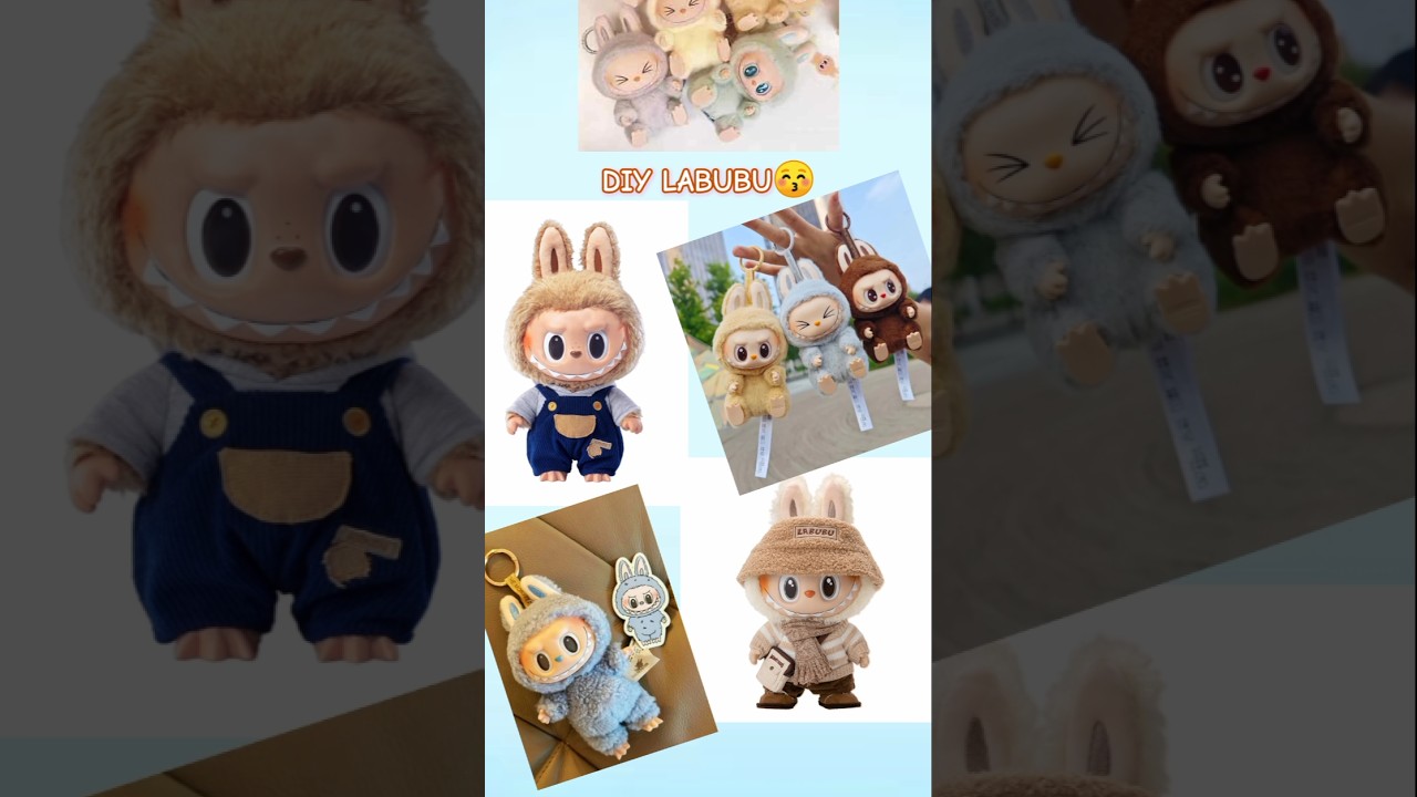 DIY Labubu Keychain ✨ | Make Trending POP MART Labubu Keychain at home shorts Creative Ideas Urooba