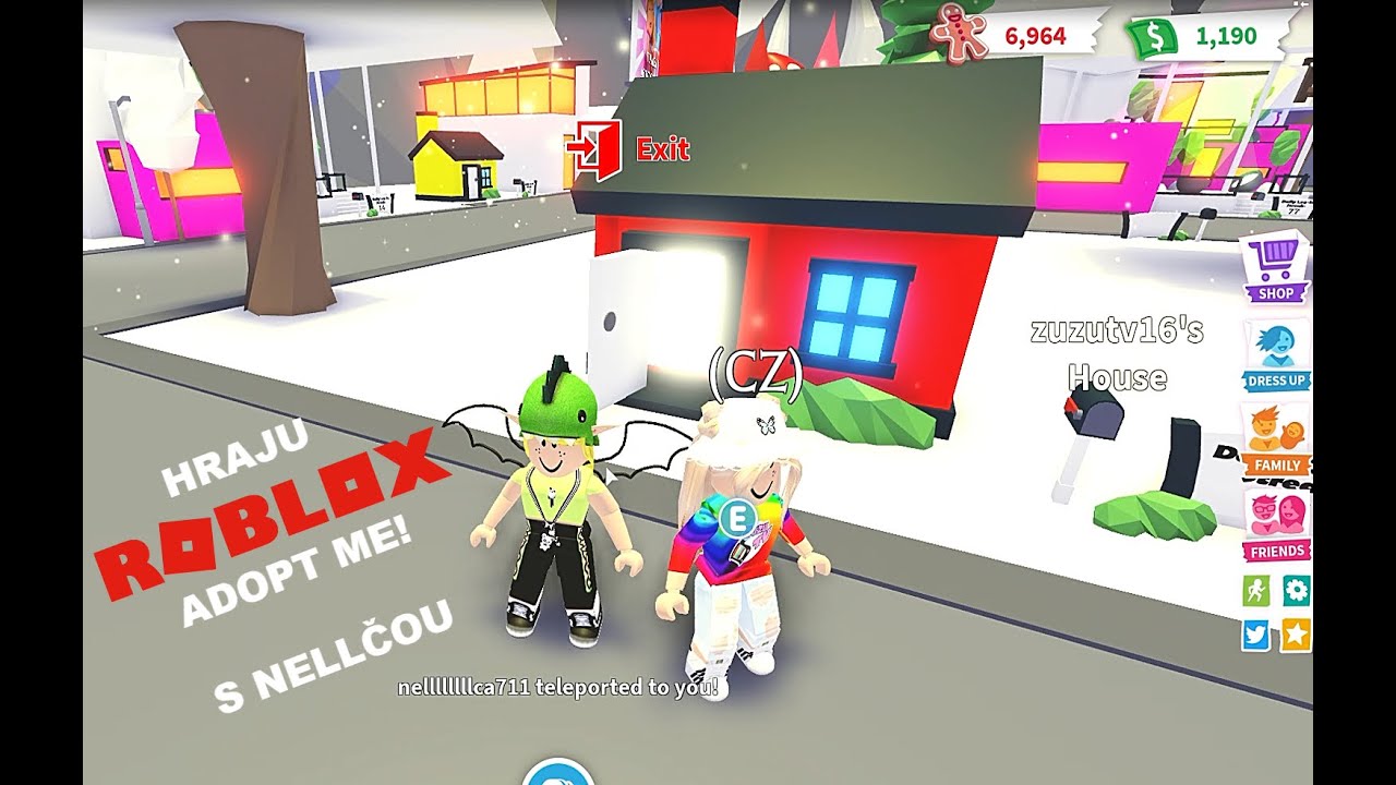 Hraju Roblox Adopt Me! s Nellinkou - ZuzuTV