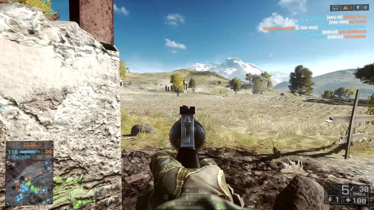 Hackusations In Under Eight Minutes | Battlefield 4 SV-98 Rush Gameplay