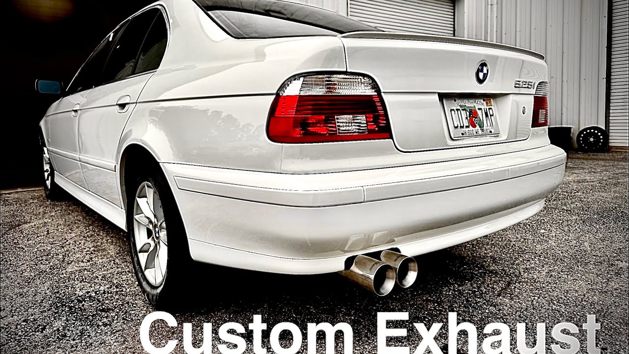 BMW e39 custom exhaust, muffler delete