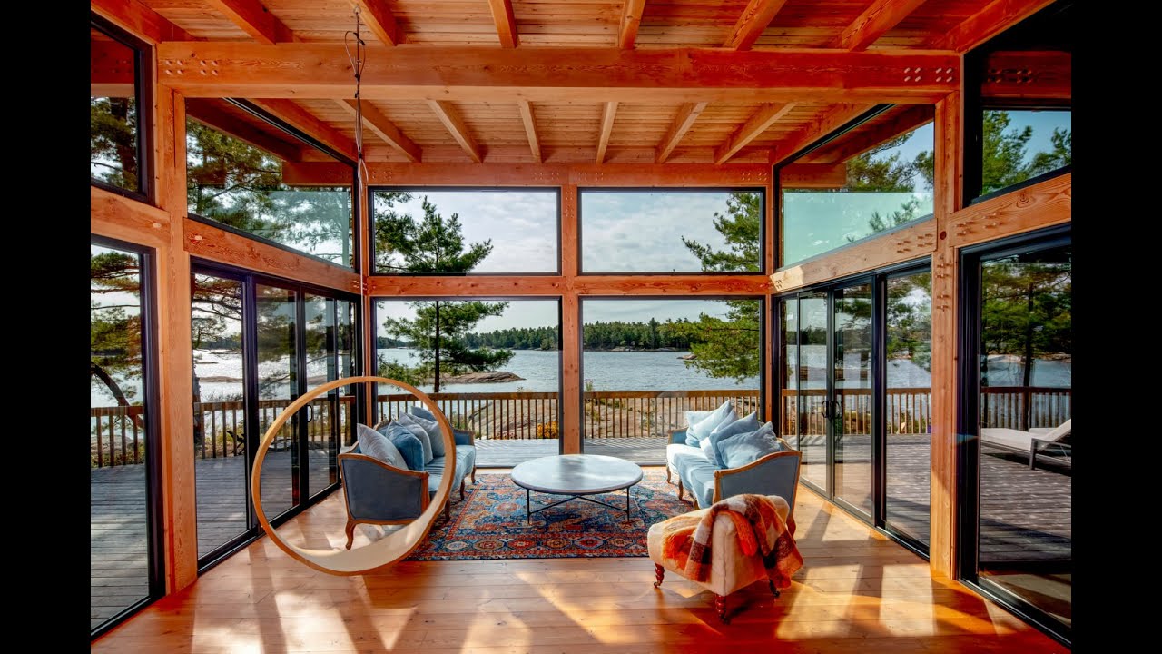 Custom Georgian Bay Cottage Video Tour | Normerica Timber Homes