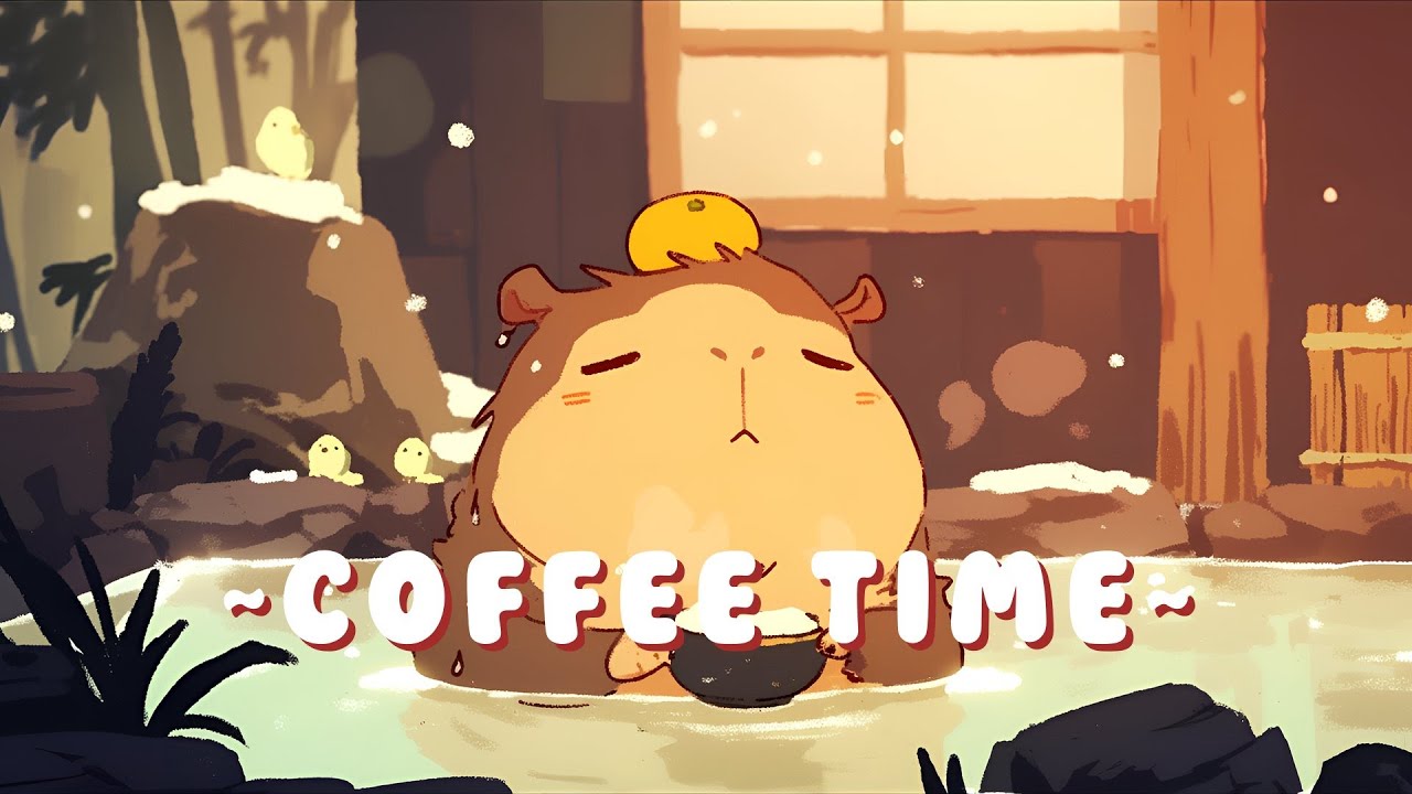 Capybara Lofi Collection - Chill Jazz Beats to Relax/Study ~ Tranquil Mood ~ 🦫 ✨ 🌙 | Focus Helper