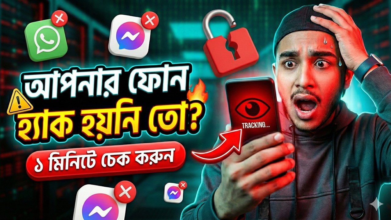 আপনার ফোন হ্যাক হয়নি তো? ১ মিনিটে চেক করুন 🚨 How to know if your phone is hacked