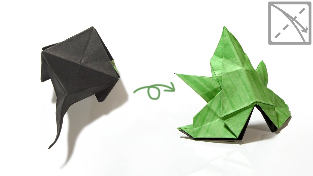 Origami Frog Growth Tutorial with Diagrams