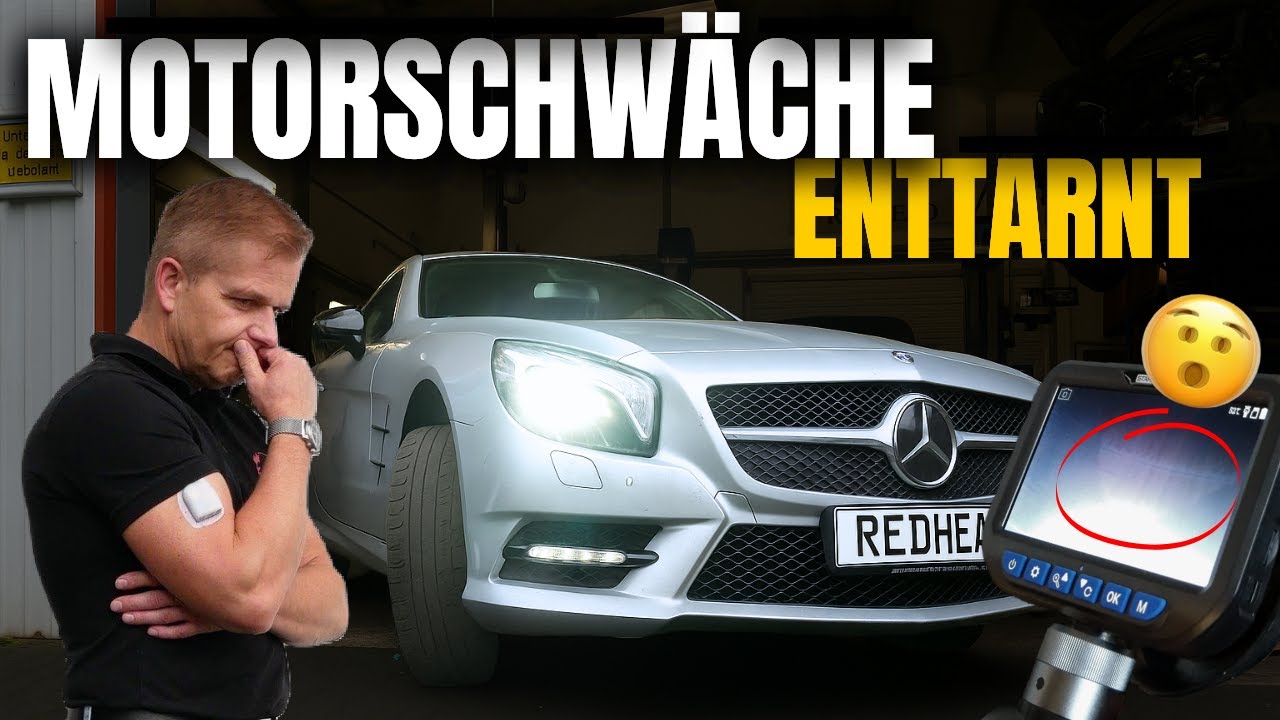Versteckter Zylinderschaden bei Endoskopie entdeckt 🫨 - Mercedes SL500 | Redhead Zylinderkopftechnik