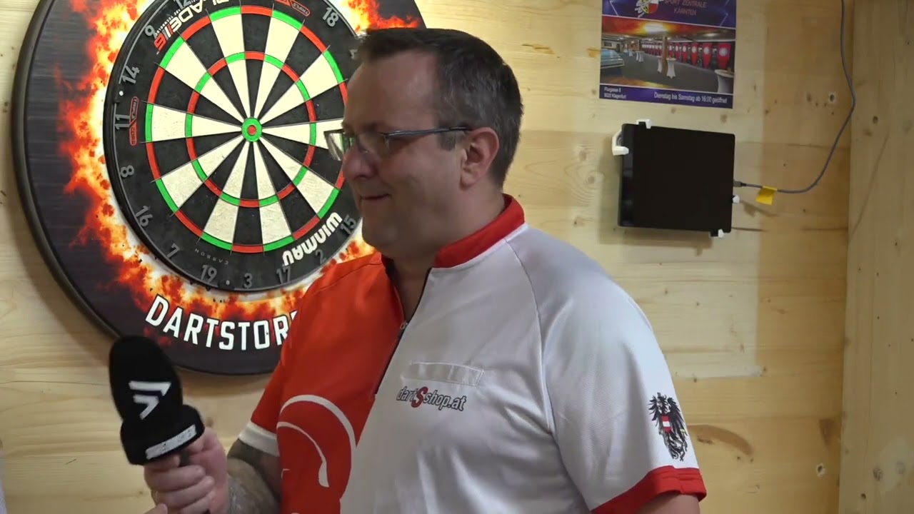 Österreichische Staatsmeisterschaften im Darts 2024 -  Interview Zoran Lerchbacher