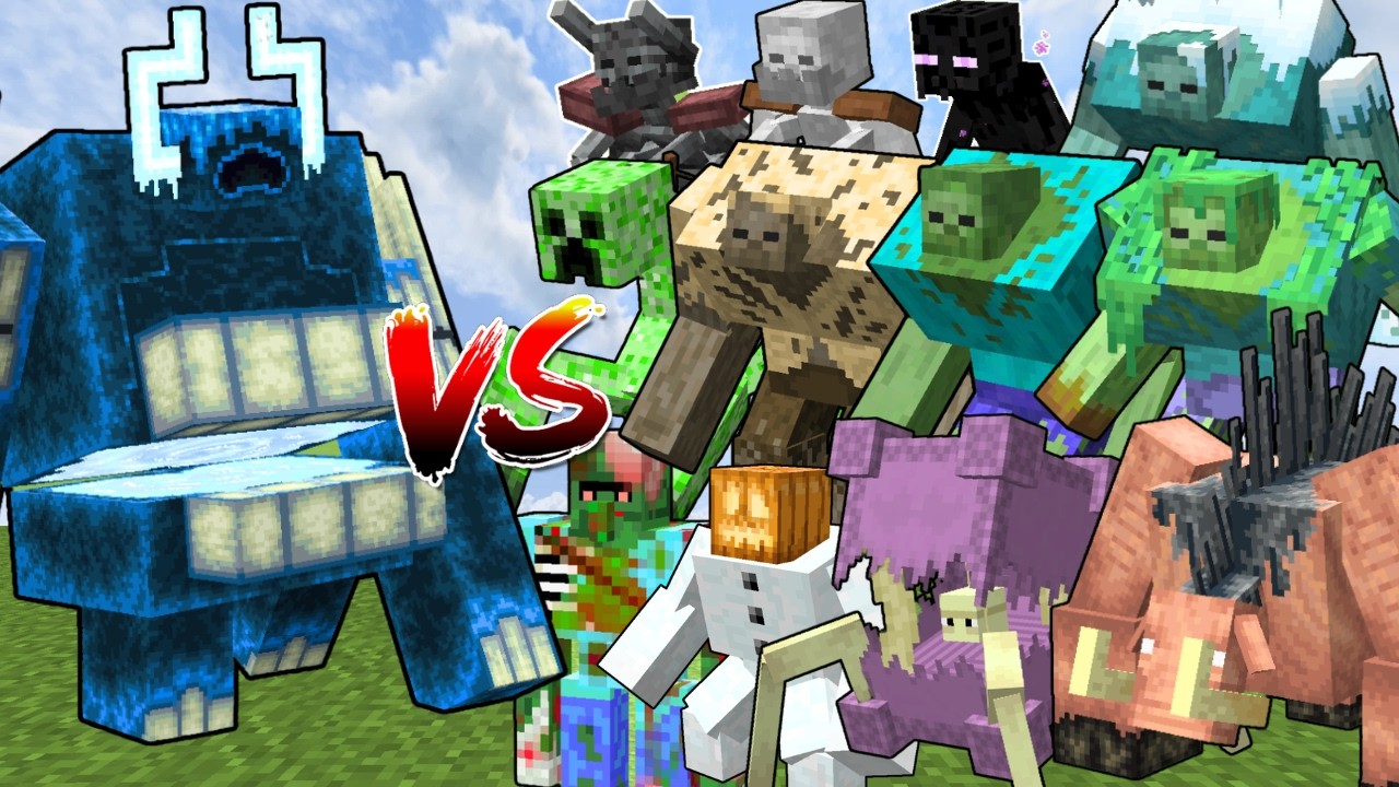 TWISTED WARDEN vs ALL MUTANT MOBS (Minecraft Mob Battle)