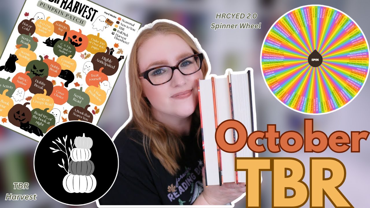 Октябрь 2025 г. TBR📚 — TBR Harvest 🎃🍂 и HRCYED 2.0 Spinner Wheel! 🌈🎡