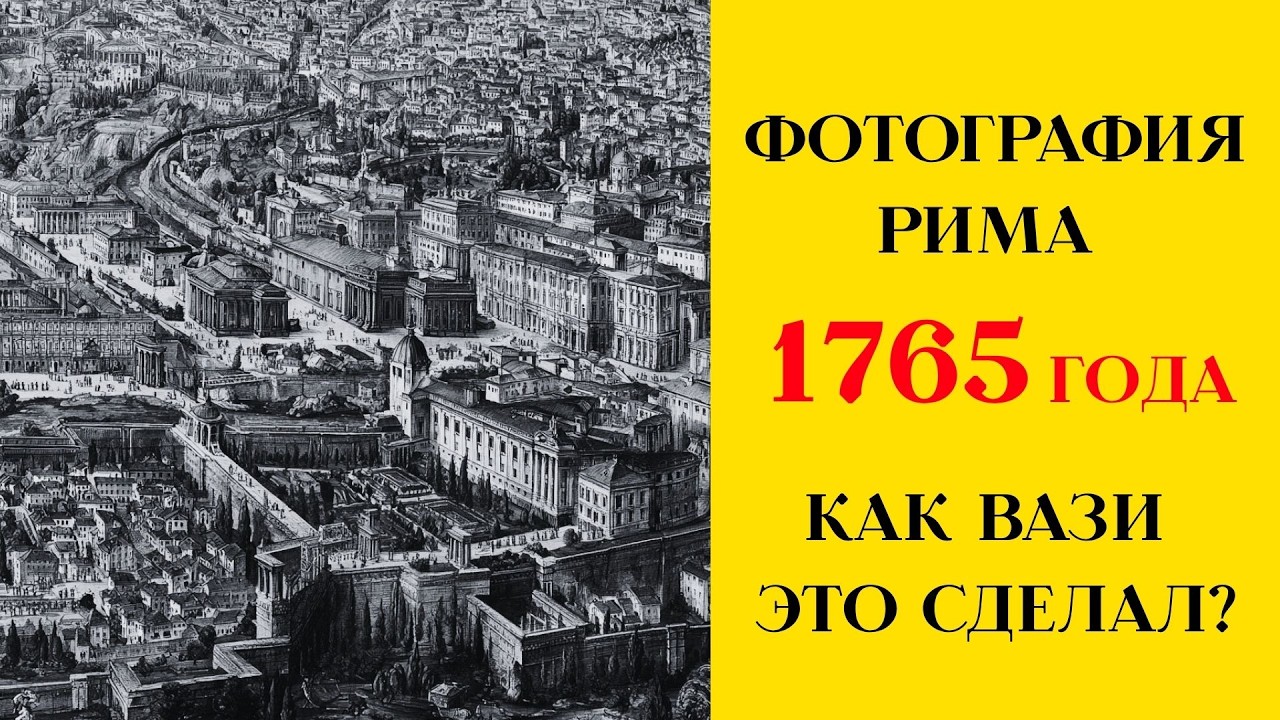 ФОТО РИМА 1765 ДО ФОТОГРАФИИ! Как Вази создал самую необычную карту в мире? Альбом виды Рима