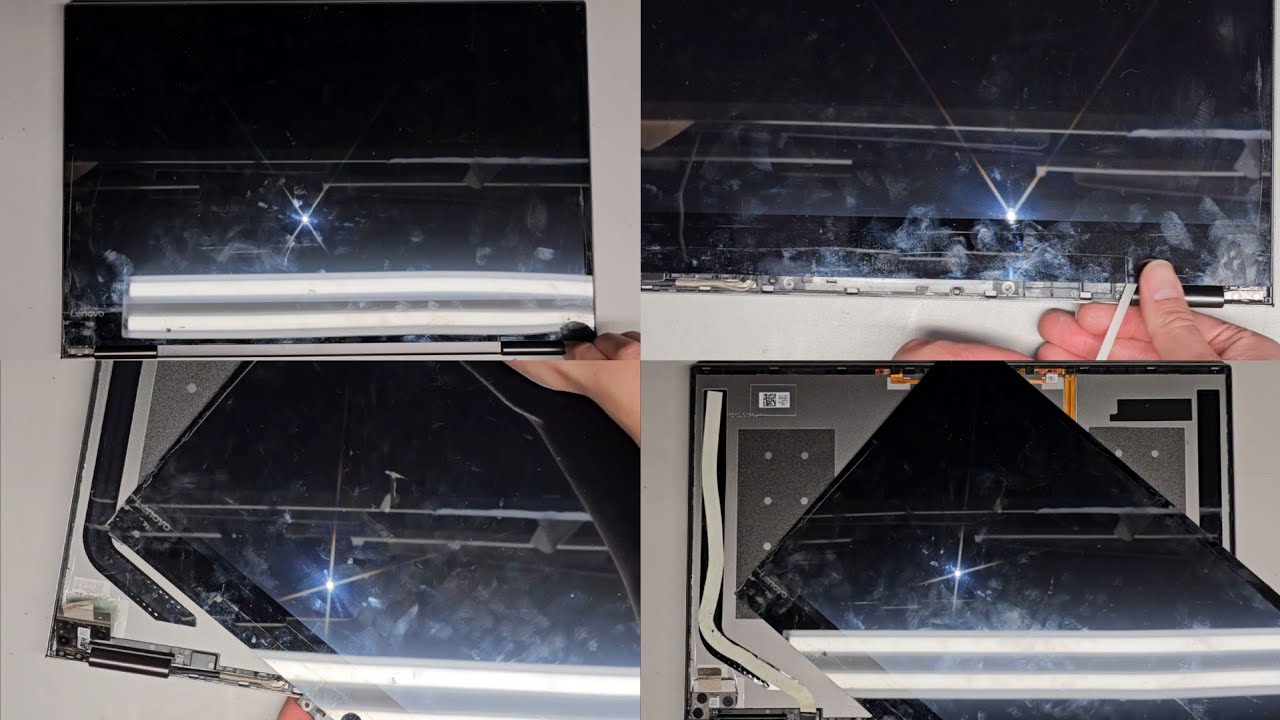 Lenovo Yoga 730-15 730-15IKB JB Weld Hinge Repair And Partial Screen LCD Digitizer Removal