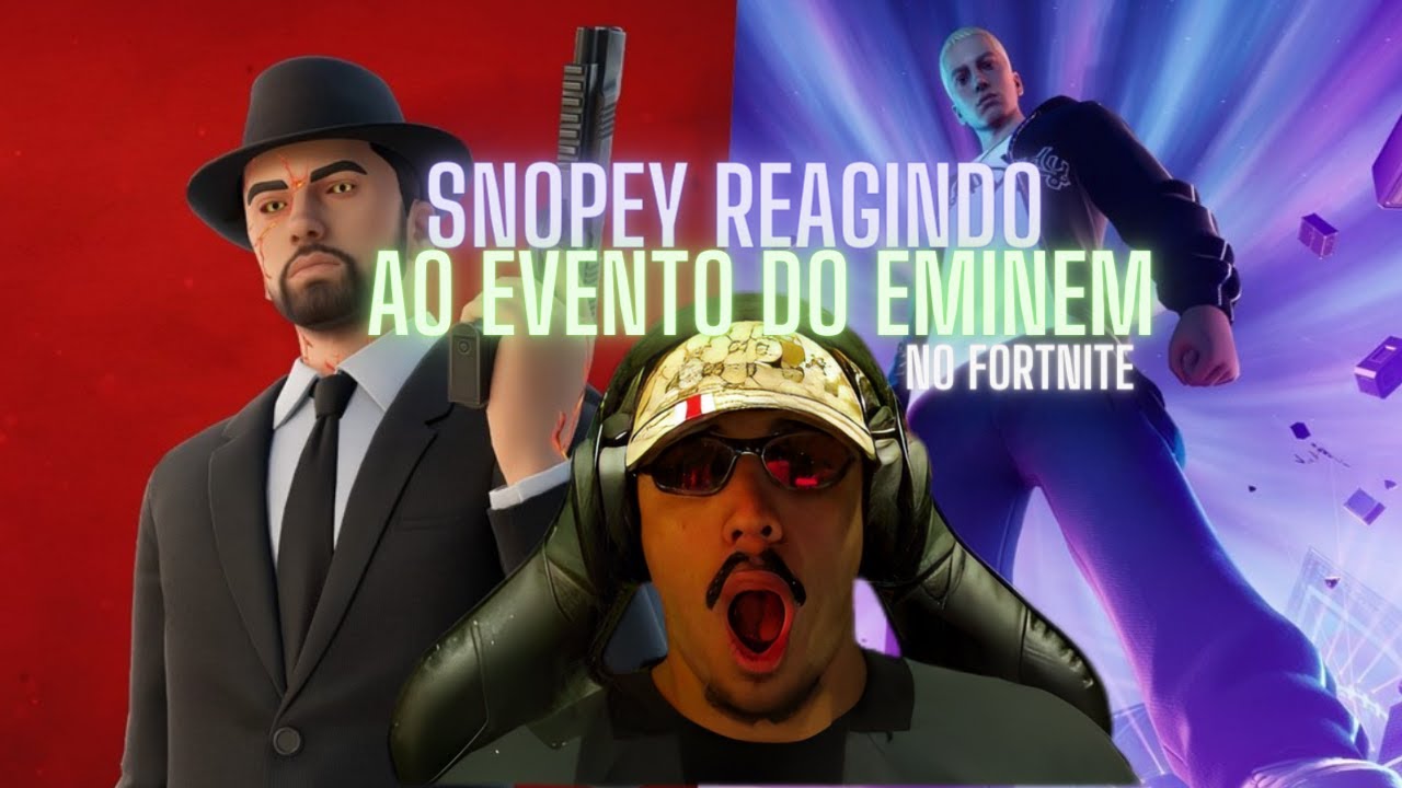 SNOPEY REAGINDO AO EVENTO DO EMINEM NO FORTNITE!