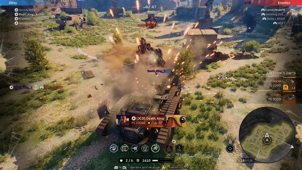 Crossout Leviathans Clan War - JCO vs PUSHH