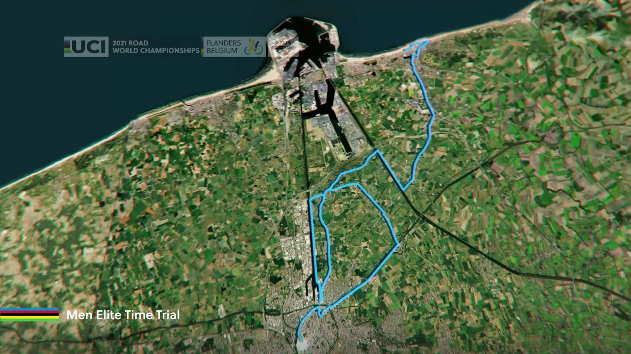 2021 UCI World championships - Flanders | Official route Men Elite Time Trial