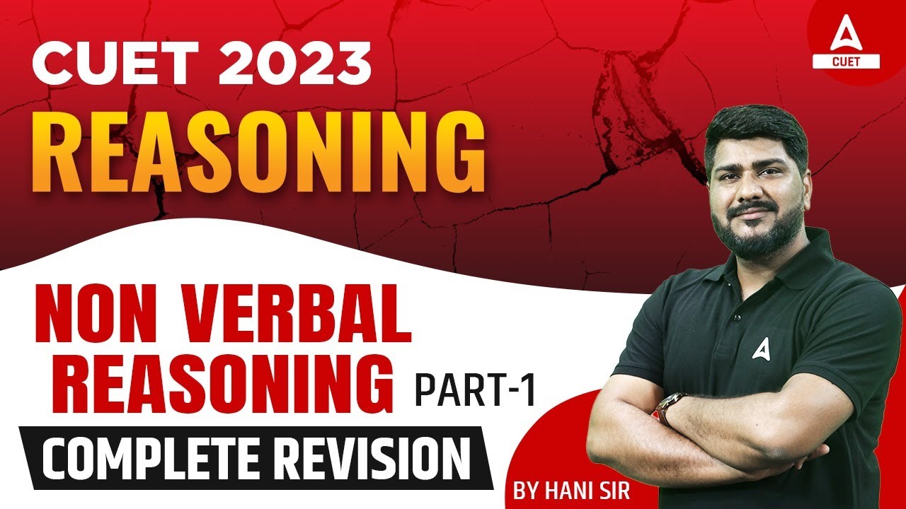 CUET 2023 | General Test | Non verbal Reasoning part-1  | By Hani Sharma Sir