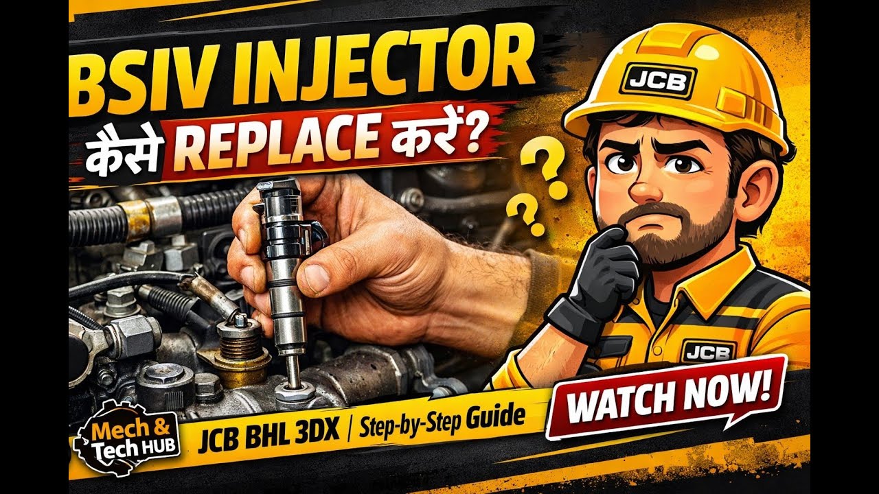 JCB 3DX BS4 Injector Replacement Process | Leak Off Test & Injector Coding #automobile #jcb #viral