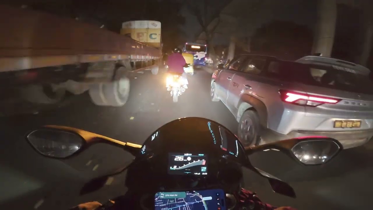 23Feb2026 - BMW S1K Bangalore Biker - Daily Ride - Home To HSR for Helmet accessories