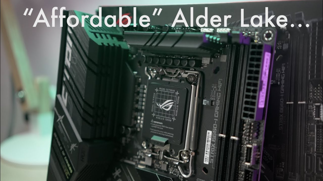 Quick Peek at the Asus B660 ITX and 12400F!