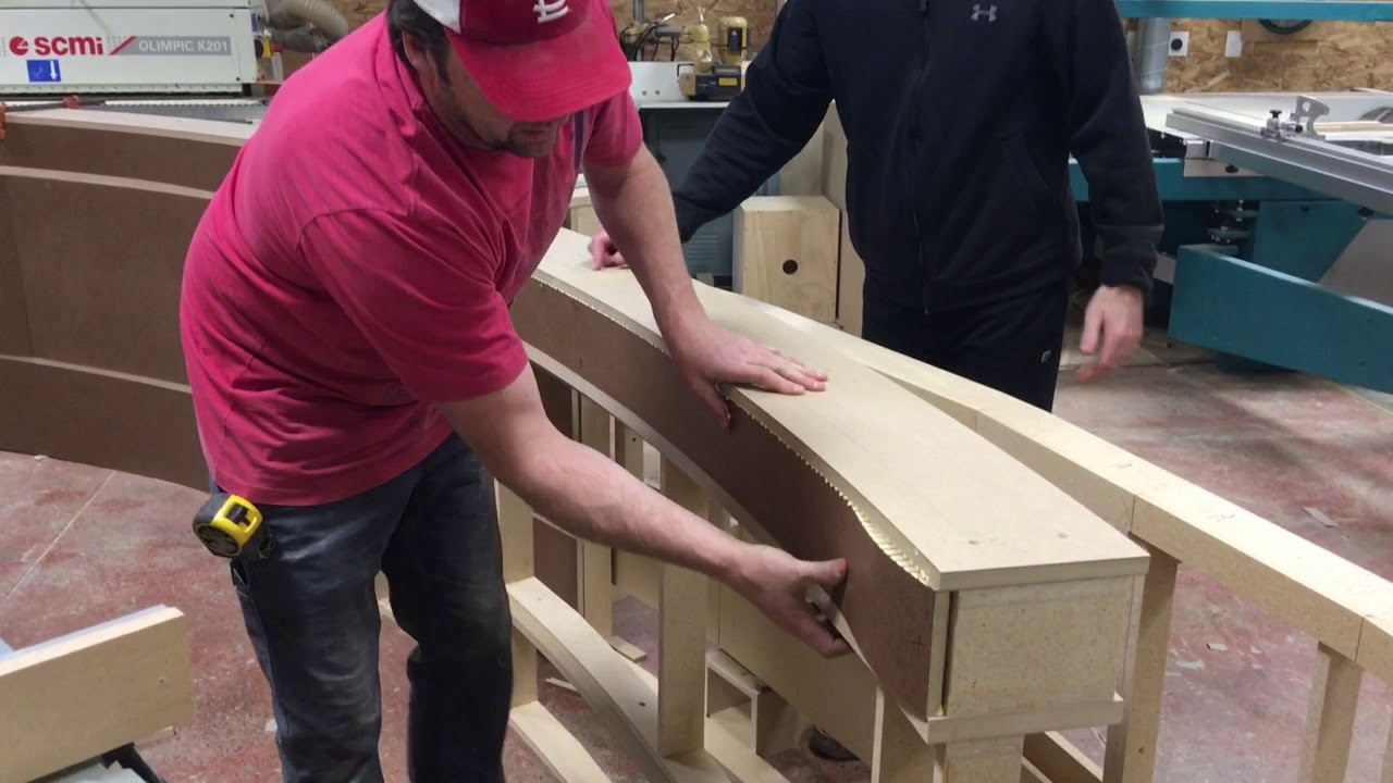 How To Create A Curved Reception Desk