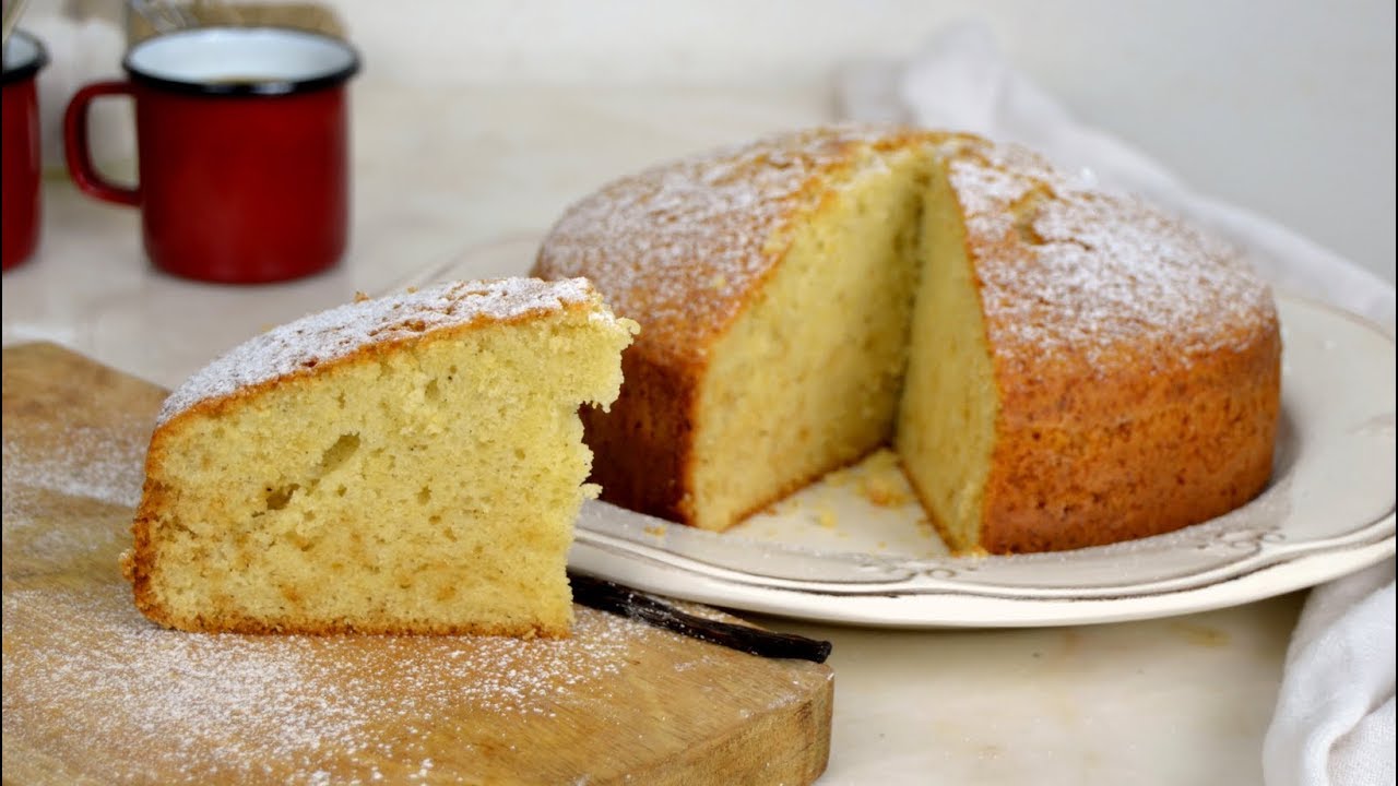 Bizcocho esponjoso de vainilla casero ¡Delicioso y muy fácil de hacer!