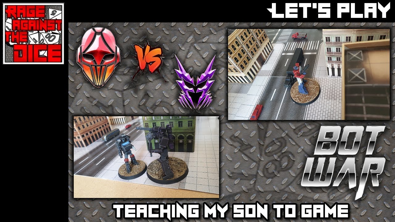 Bot War let's: play Teaching my son to play (Transformers Miniature Game)