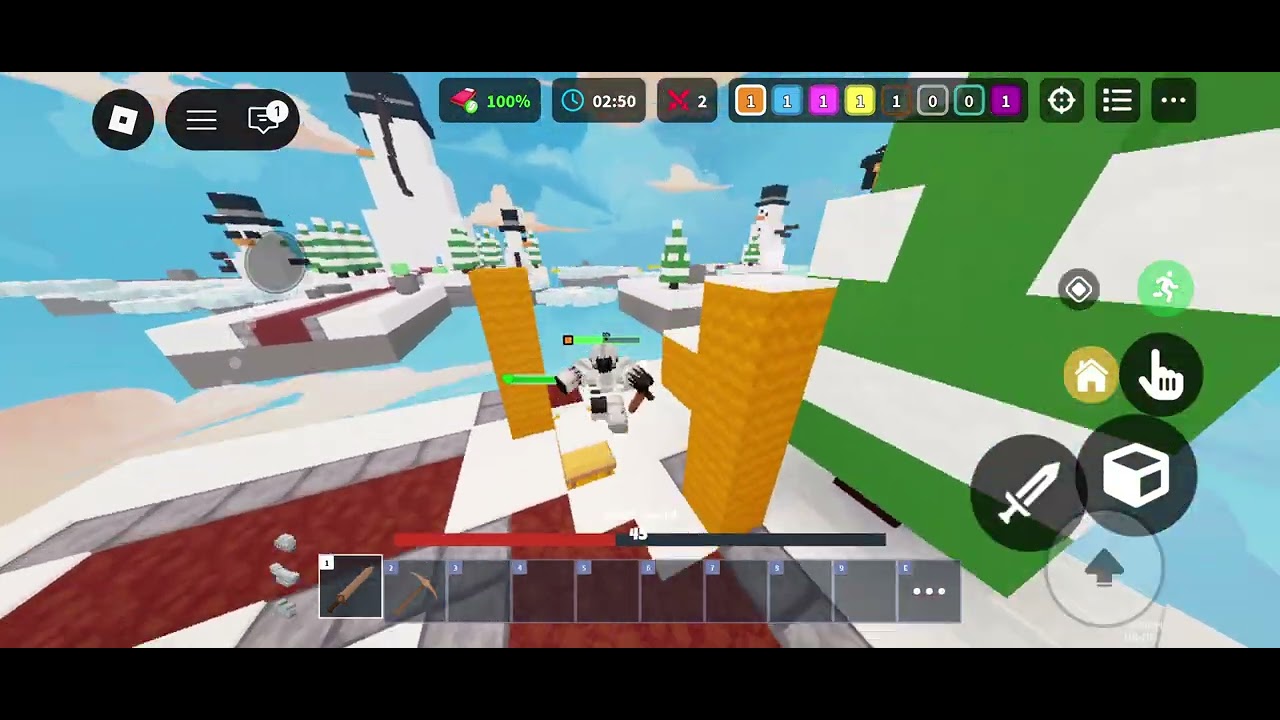 Playing bedwars
