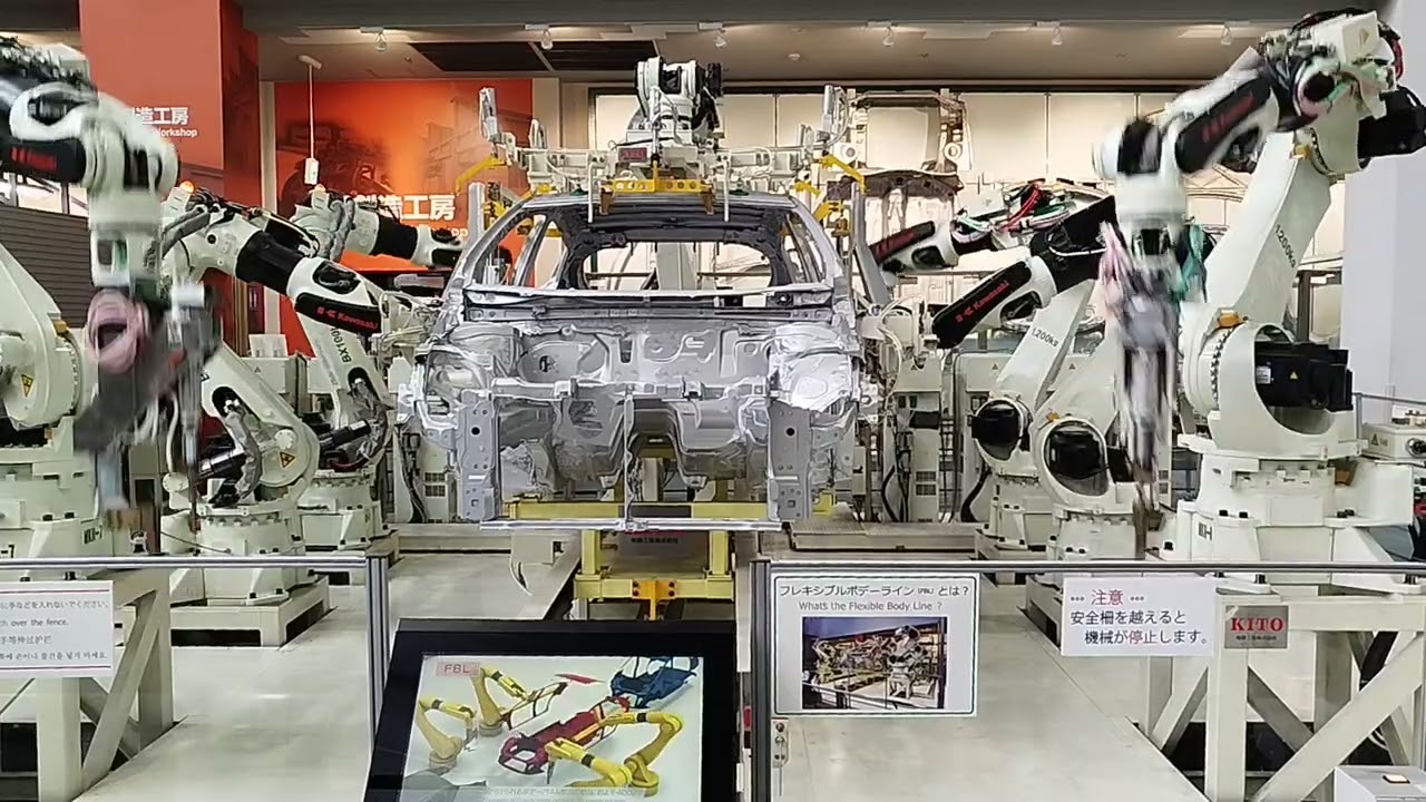 Toyota factory car process in Japan part 1