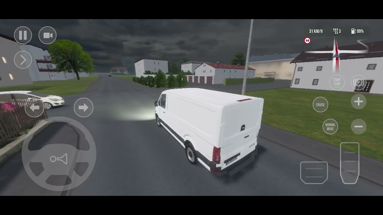 DRIVE REAL TRUCK SIMULATOR; Van delivery Job delivery 🚚 📦 