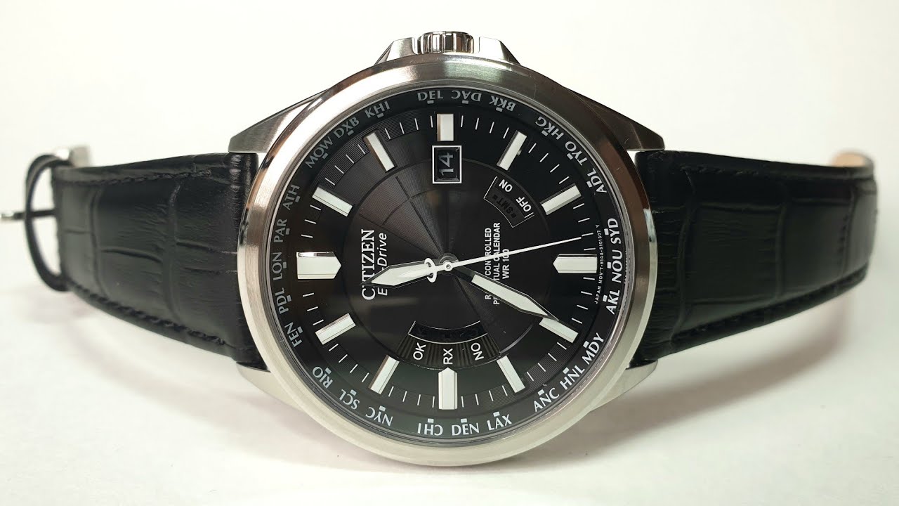 Технологичная классика CITIZEN  World Perpetual Eco-Drive CB0010-02E