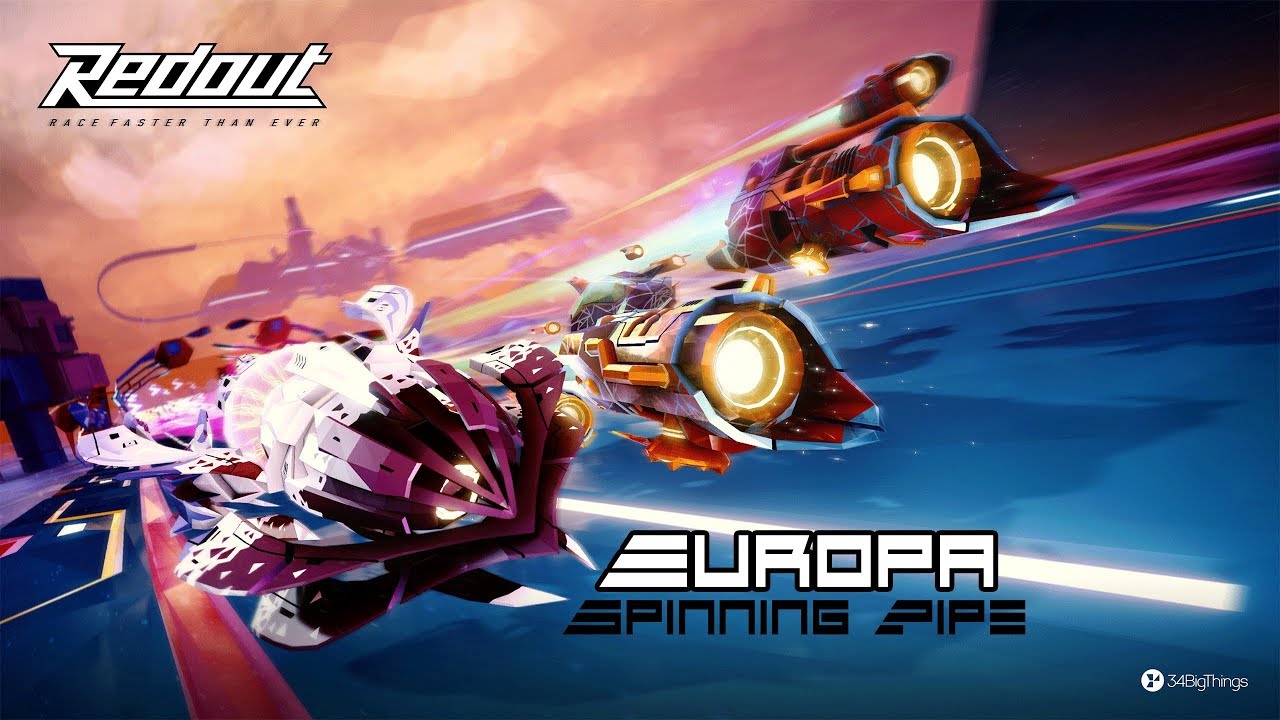🏁Redout [All Tracks][FHD˃UHD][Gameplay][#21] - Europa: Spinning Pipe