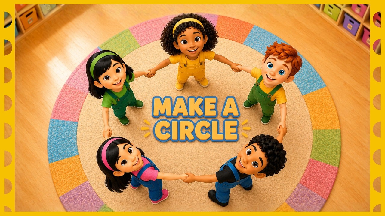 Make a Circle Song and Sit Down Song | Circle Time Songs | Kindergarten