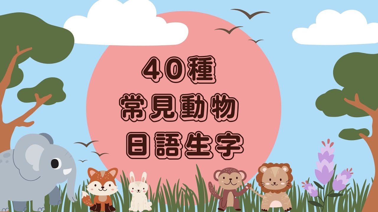 【日語單字】40種常見動物Animal生字日文單字｜輕輕鬆鬆學日語單字篇 Ep 10 (中/ENG對照）
