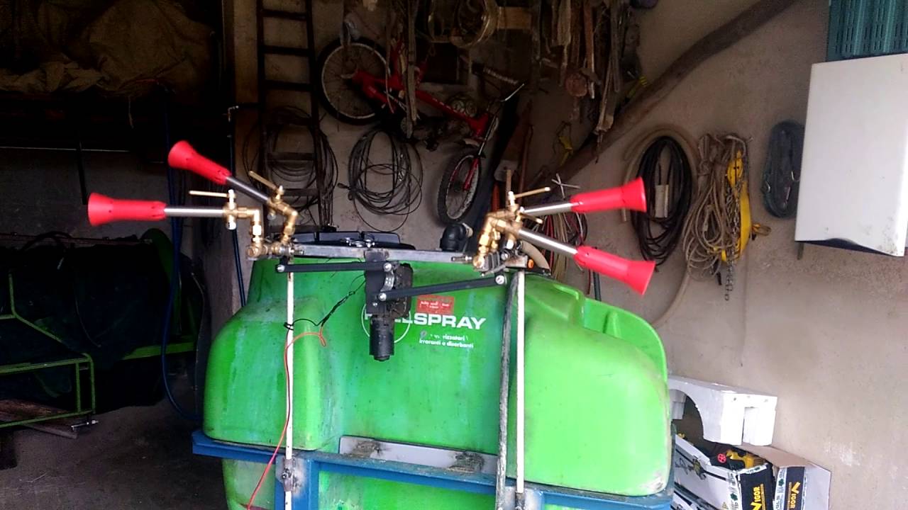 Irroratore oliveto auto costruito parte meccaniche