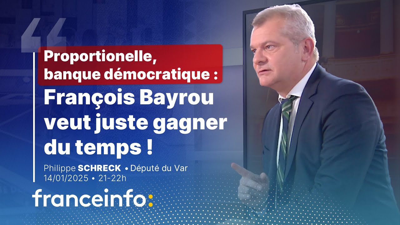 Fran&ccedil;ois Bayrou veut juste gagner du temps ! Philippe Schreck sur Franceinfo