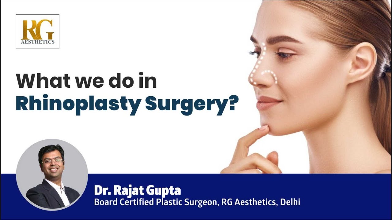 What we do in Rhinoplasty Surgery? Rhinoplasty Procedure Steps | Dr Rajat Gupta, at RG Aesthetics