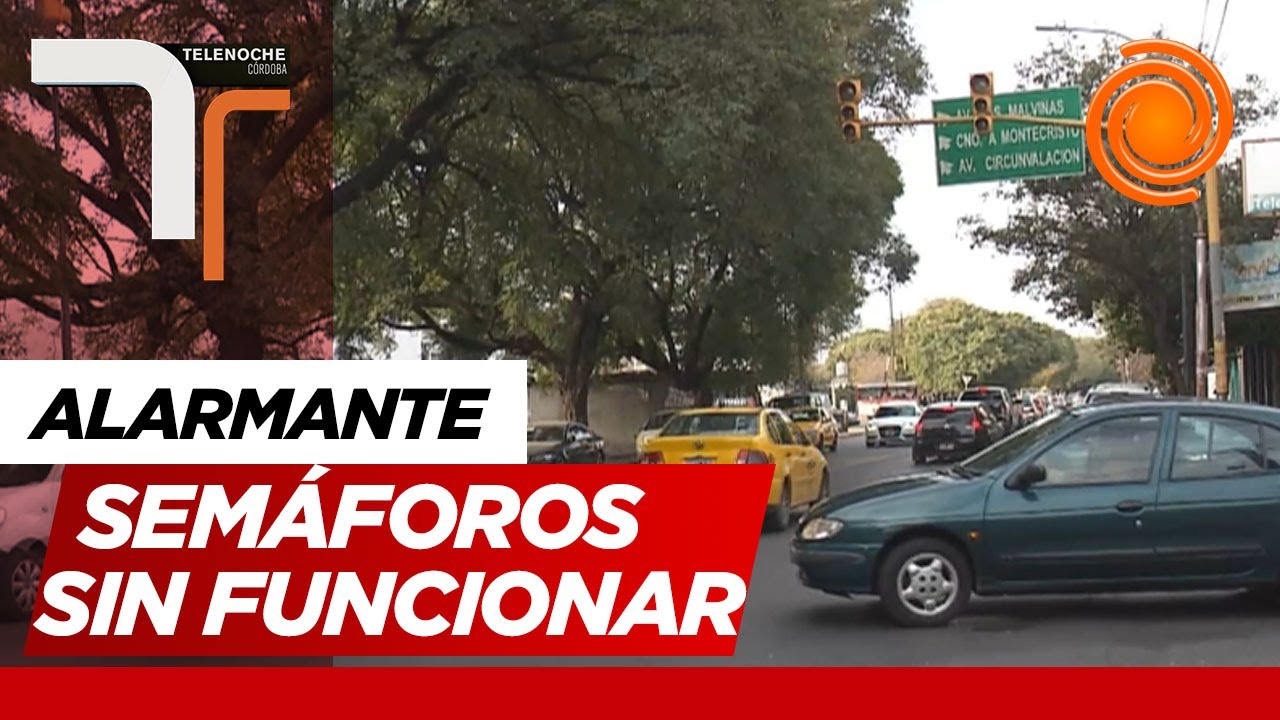 Un peligro: no funcionan los semáforos en gran parte de la ciudad de Córdoba