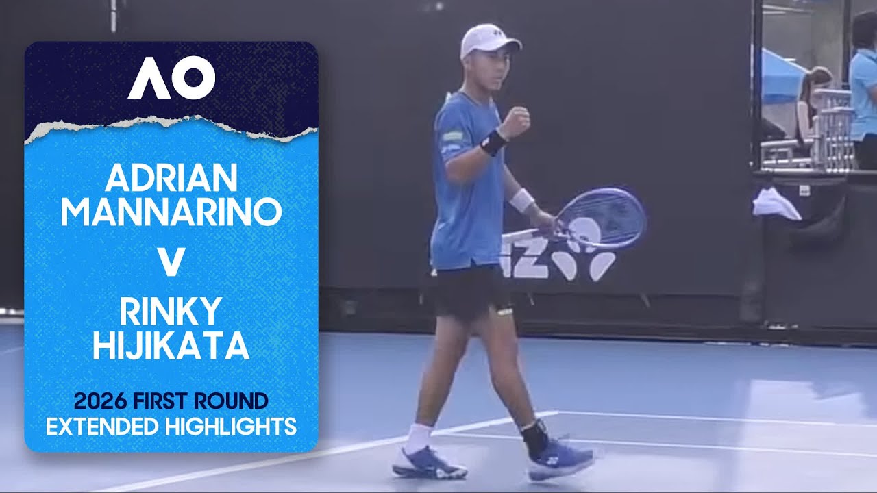 Adrian Mannarino v Rinky Hijikata Extended Highlights | Australian Open 2026 First Round