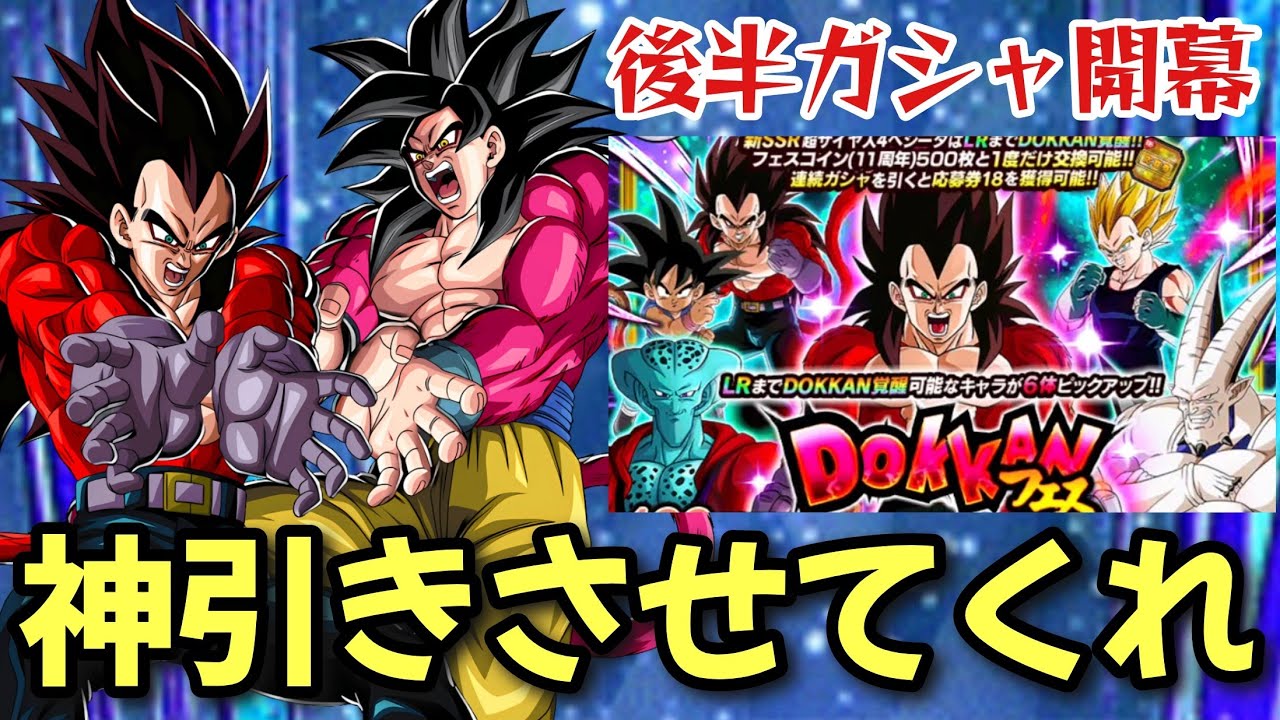 【ドッカンバトル】11周年後半ドッカンフェス開催！前半で苦戦した周年男は後半で巻き返しなるか…？