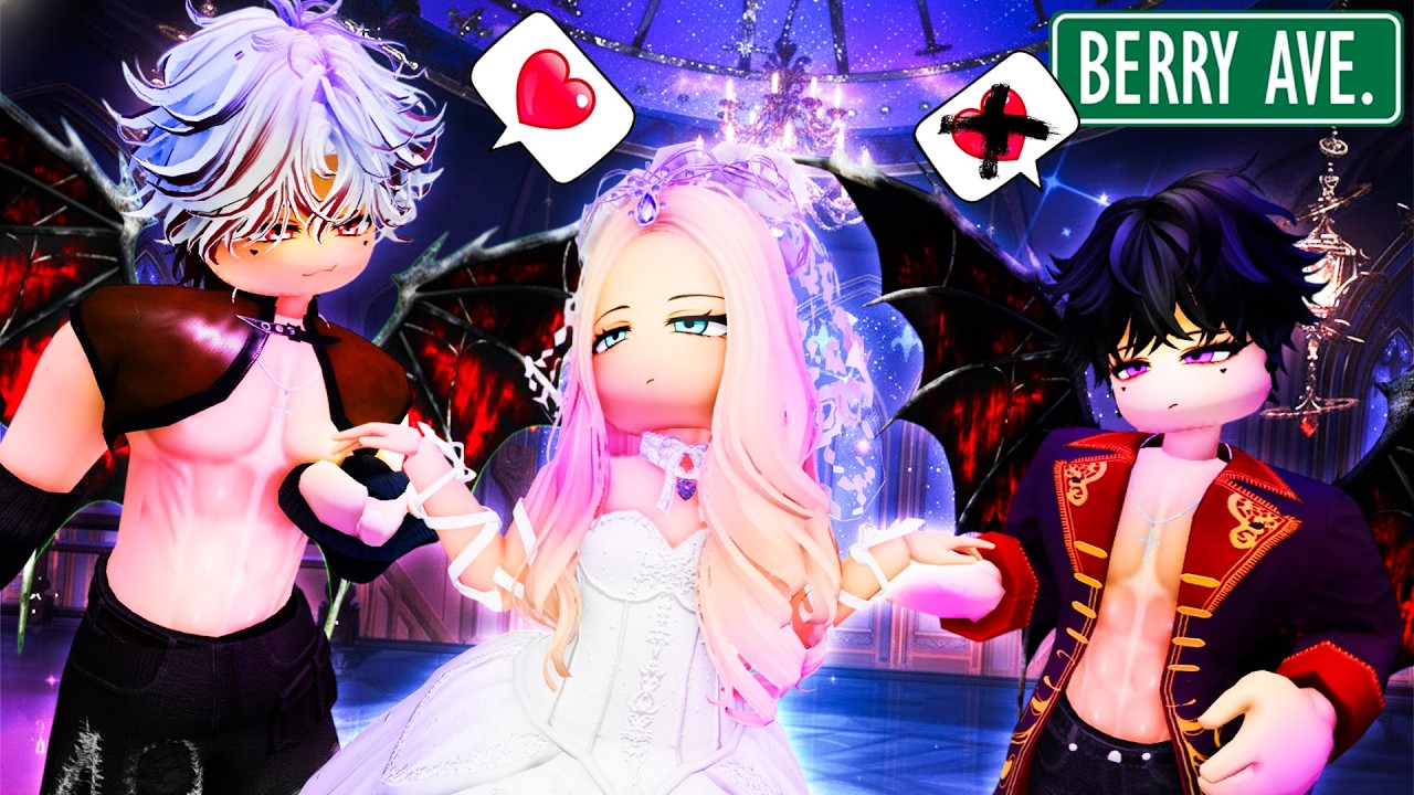 Falling in Love with Two Hot Vampire Princes! 🩸 (Berry Avenue Story)