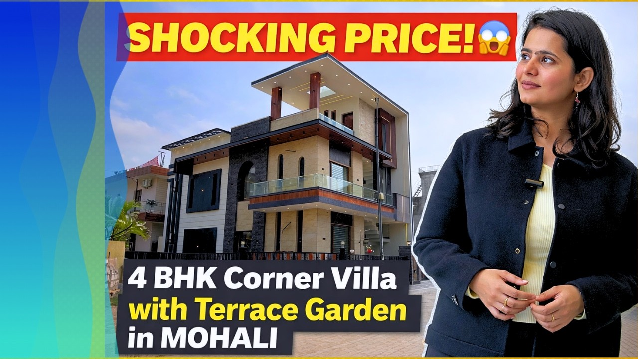 4 BHK Independent House for Sale in Mohali | Corner Plot with Open Terrace & Modern Interior