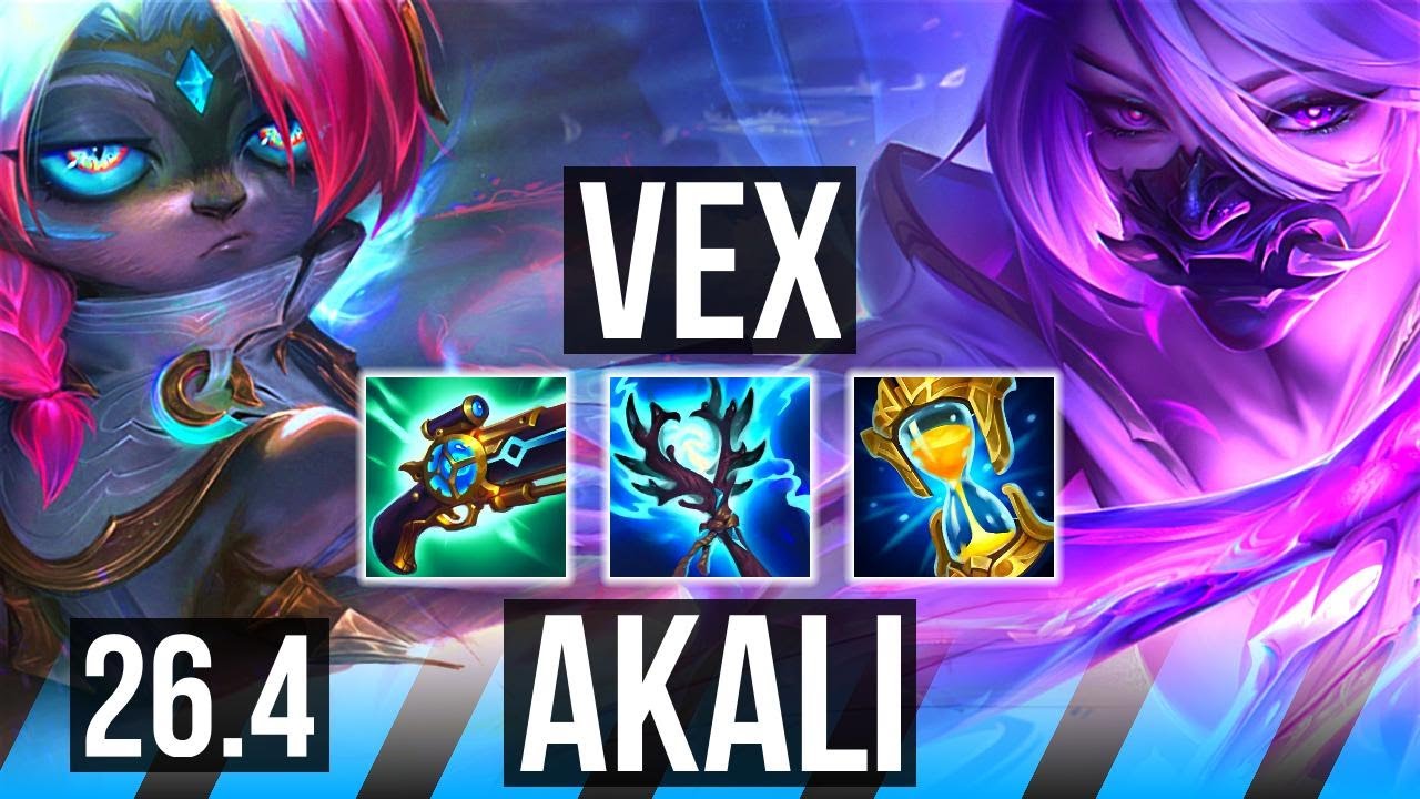 VEX vs AKALI (MID) | NA Grandmaster | 26.4