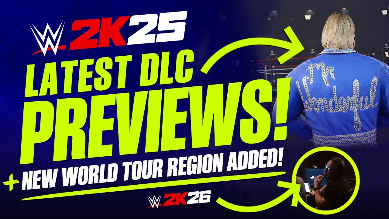 WWE 2K25: новые превью загружаемого контента, новый регион, добавленный в мировой тур, обновления...