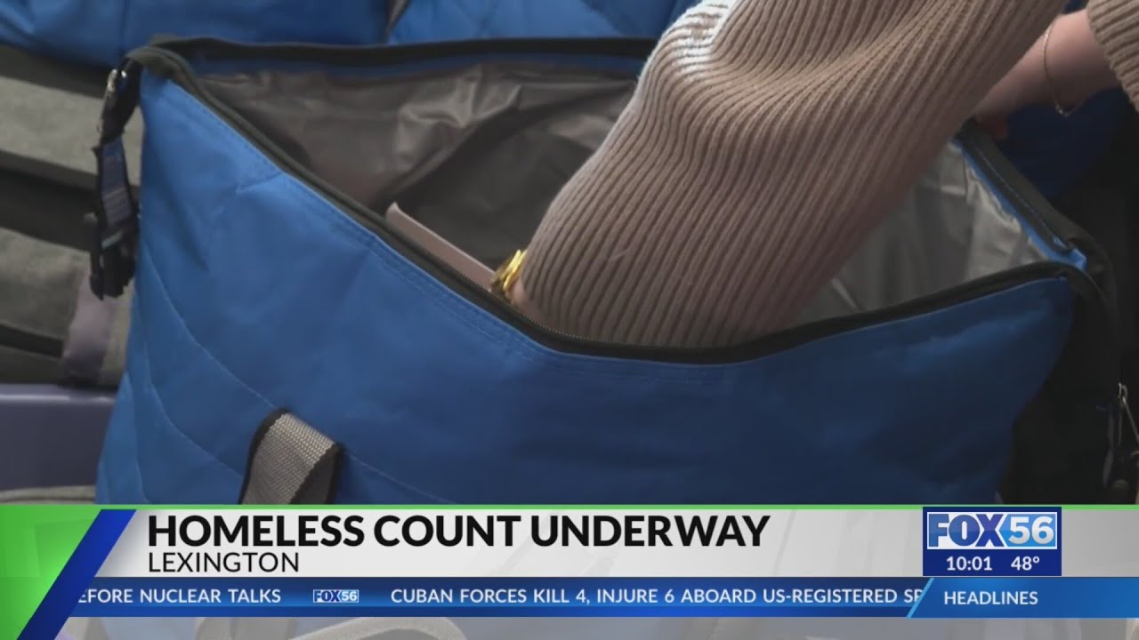 Volunteers hit the streets of Lexington to complete city's annual homeless survey