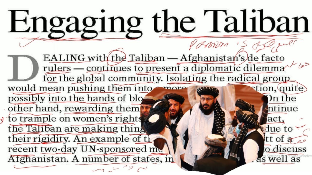Dawn Editorial - Engaging the Taliban | With Urdu Translation | Improve English Grammar & Vocabulary
