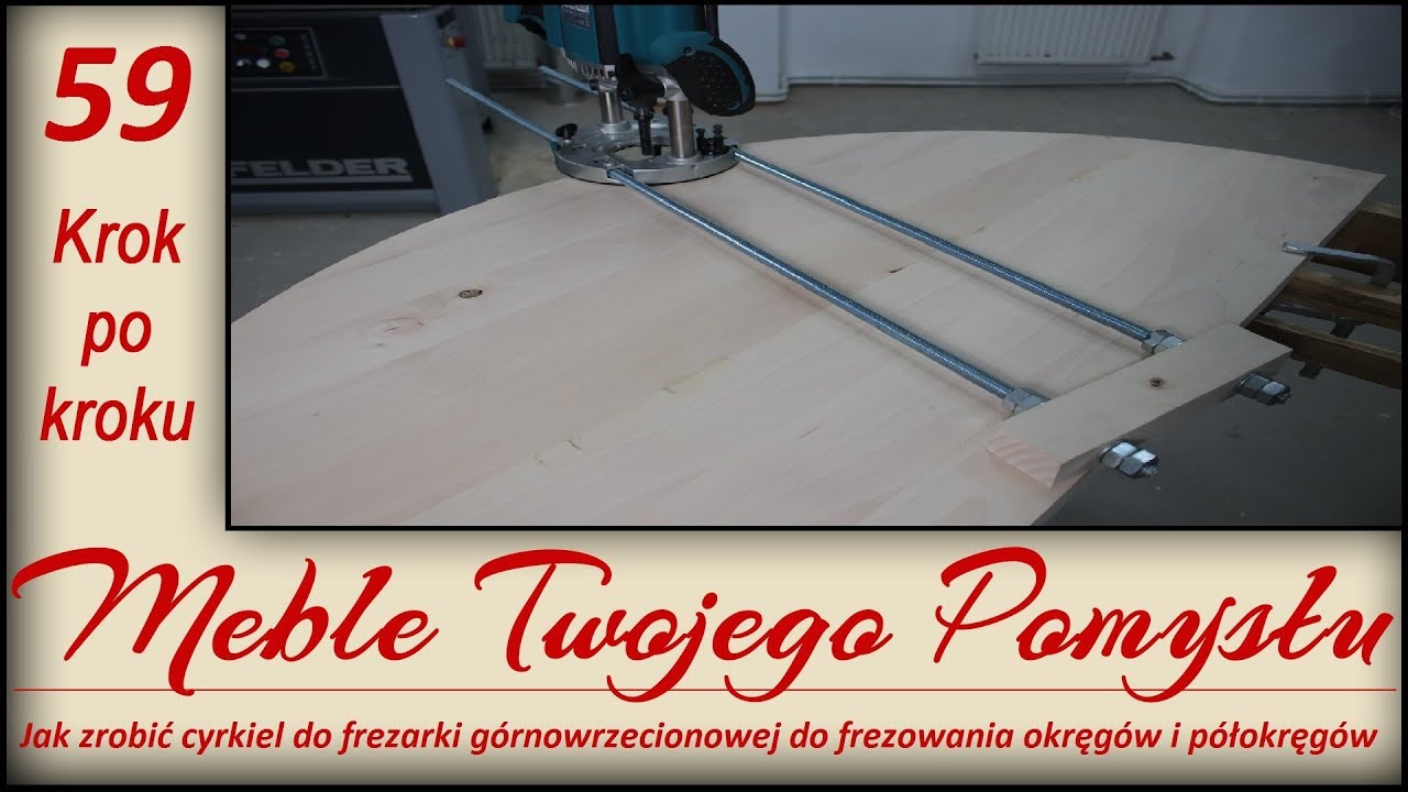 Jak zrobić cyrkiel do frezarki górnowrzecionowej do frezowania okręgów i półokręgów