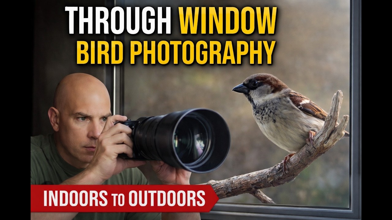BACKYARD BIRD PHOTOGRAPHY | Shooting Through Window Glass