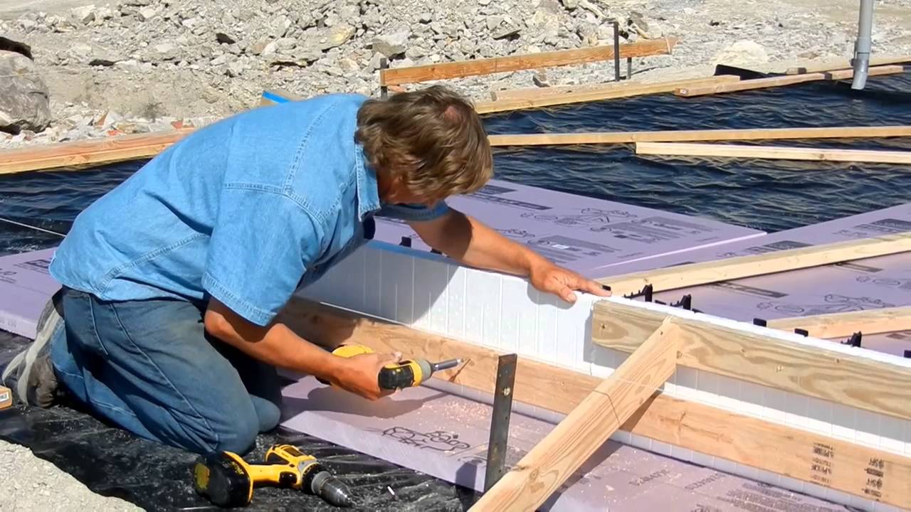 Insulated Slab using Insulated Concrete Forms