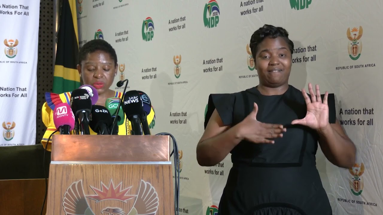Minister in the Presidency Khumbudzo Ntshavheni Post-Cabinet Briefing.